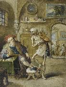 Frans Francken II Der Geigende Tod oil on canvas